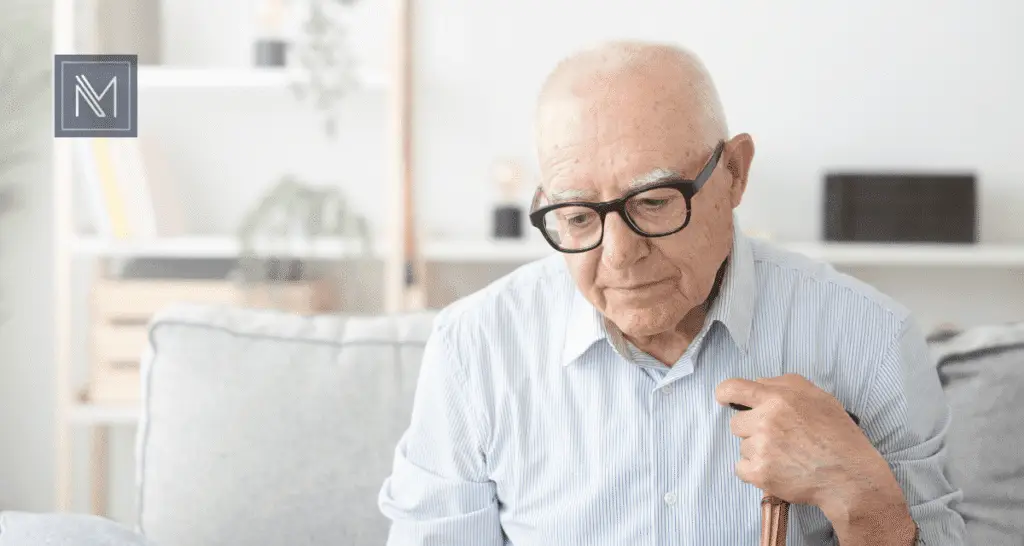 velho triste benefício do INSS negado