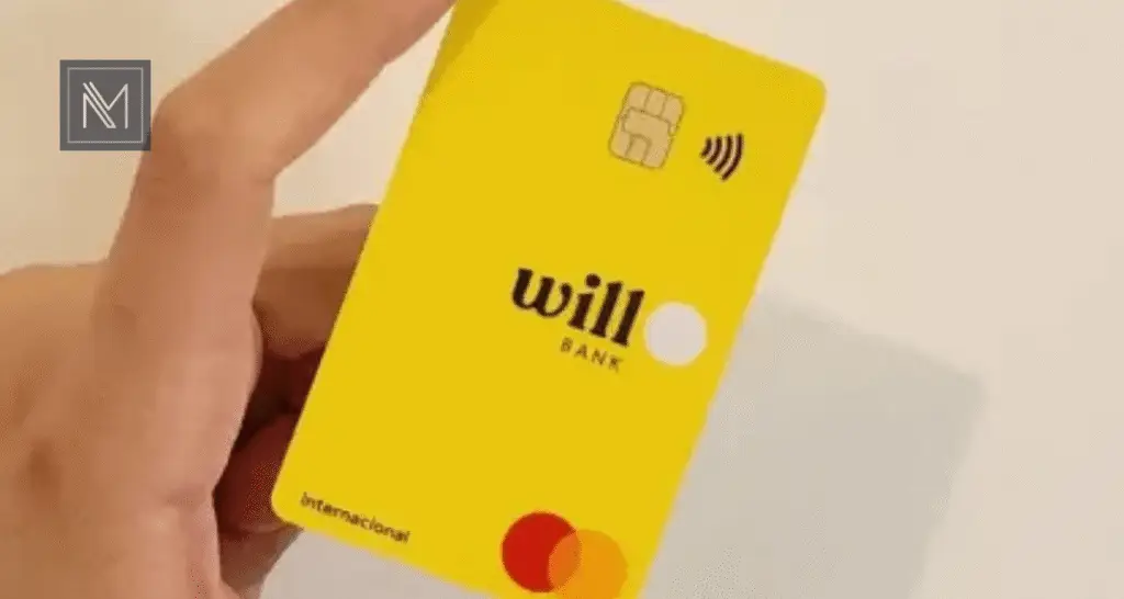 alguém segurando o will bank